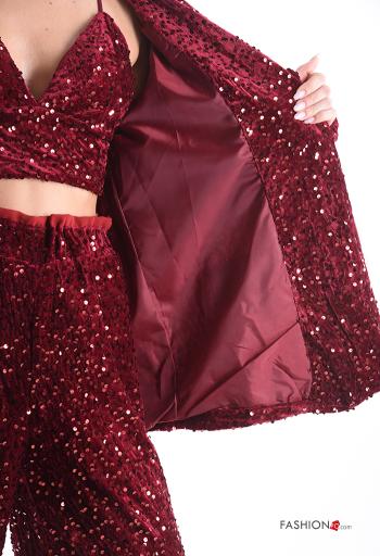 Giacca maniche lunghe con paillettes con fodera - ph 6