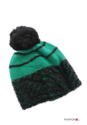 Set 12 pezzi Cappellino in Pelliccia ecologica Fantasia chevron - ph 5