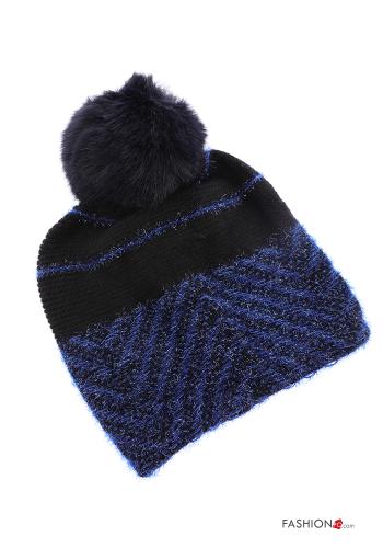 Set 12 pezzi Cappellino in Pelliccia ecologica Fantasia chevron - ph 8