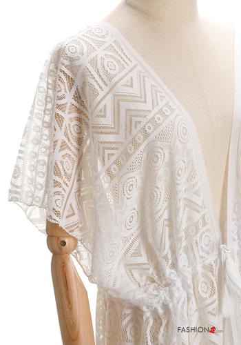 Vestido playero encaje con flecos - ph 4