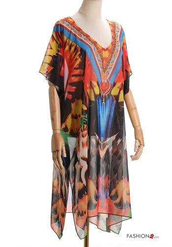 Vestido playero con cuello en v - ph 1