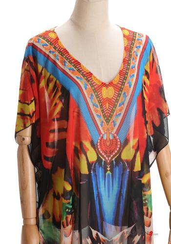 Vestido playero con cuello en v - ph 4