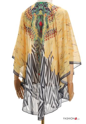 Vestido playero manga corta Diseño impreso con cuello en v - ph 2