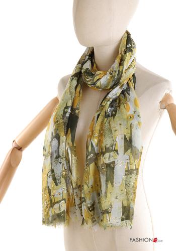 Tiere Muster Lurex Schal