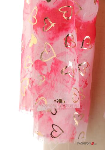 heart motif lurex Scarf - ph 3