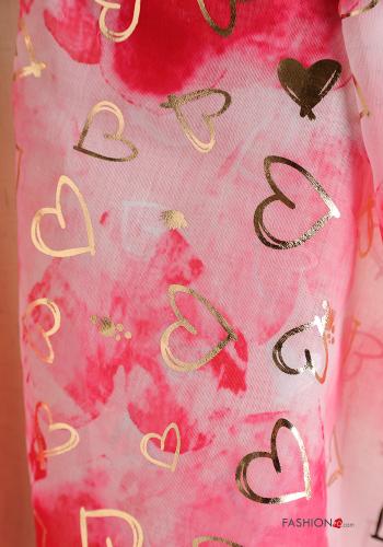 heart motif lurex Scarf - ph 4