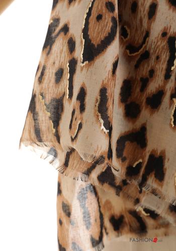 Écharpe lurex Padrão animal - ph 3