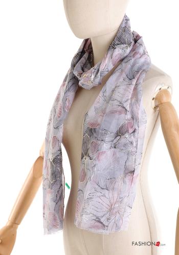 Bufanda De lurex Estampado Floral