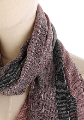 Sciarpa in Cotone Fantasia righe - ph 2