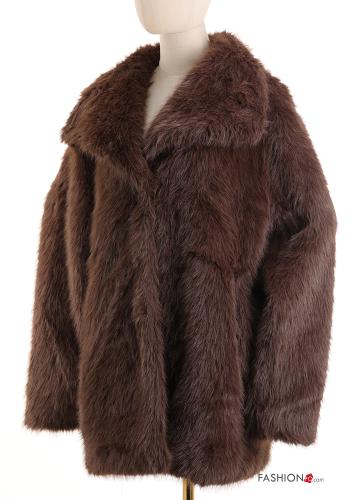 Mantel aus Kunstpelz - ph 1