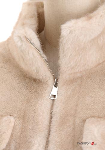 Mantel aus Kunstpelz - ph 3