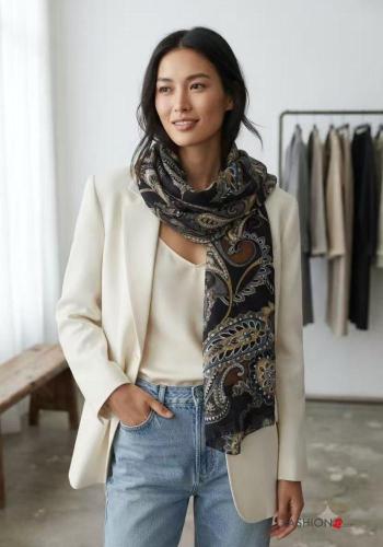 Foulard Fantasia stampata