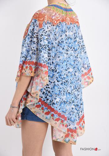 Vestido playero Diseño impreso con cuello en v - ph 2