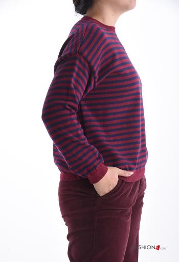 Camisola manga comprida gola redonda às riscas - ph 3