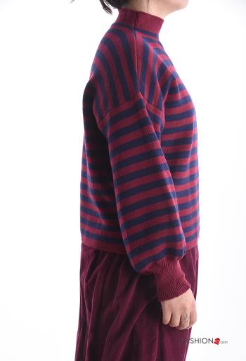 Camisola manga comprida às riscas com gola subida - ph 3