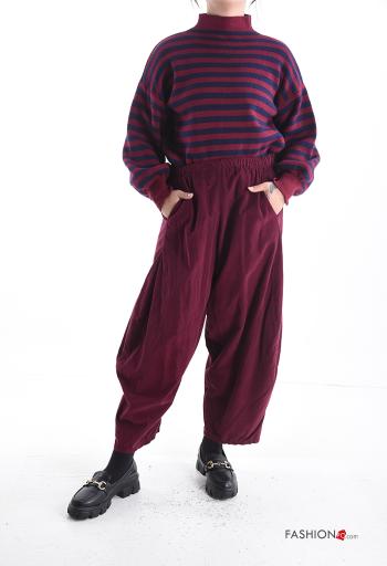 Camisola manga comprida às riscas com gola subida - ph 5