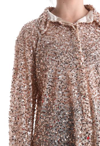 Camisa manga comprida com gola com lantejoulas com botões - ph 4