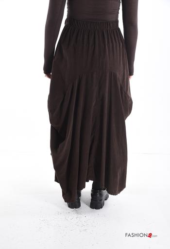 Saia em Algodão com bolsos com elástico - ph 2