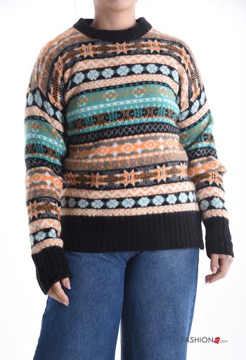 Maglione in Misto Lana maniche lunghe girocollo - ph 1