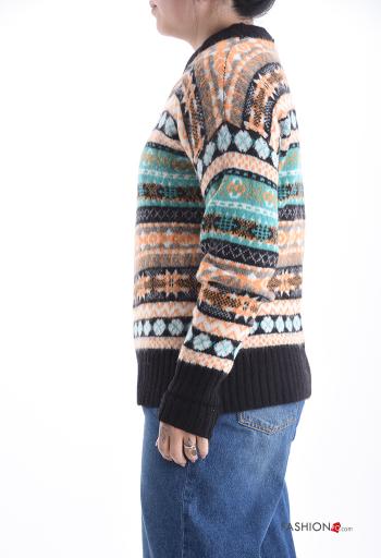 Maglione in Misto Lana maniche lunghe girocollo - ph 3