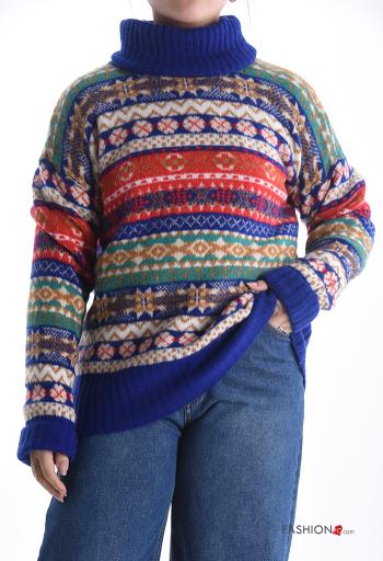 Maglione in Misto Lana maniche lunghe a collo alto - ph 1