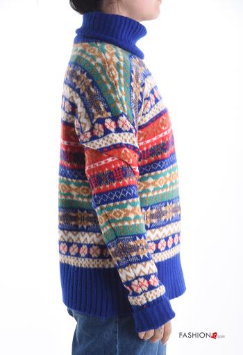 Maglione in Misto Lana maniche lunghe a collo alto - ph 3