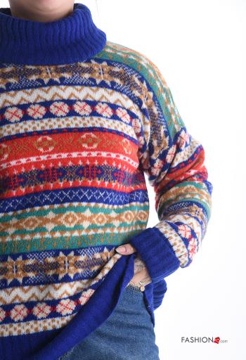 Maglione in Misto Lana maniche lunghe a collo alto - ph 4