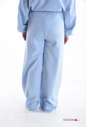 Calças de treino wide leg com bolsos com elástico - ph 2