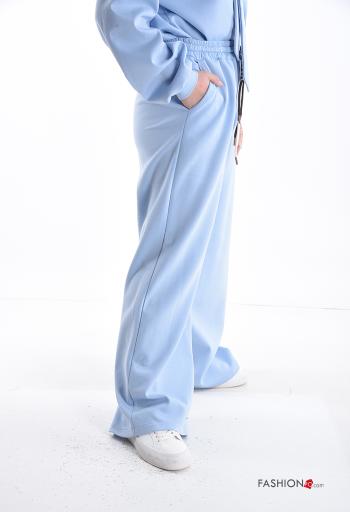 Calças de treino wide leg com bolsos com elástico - ph 3