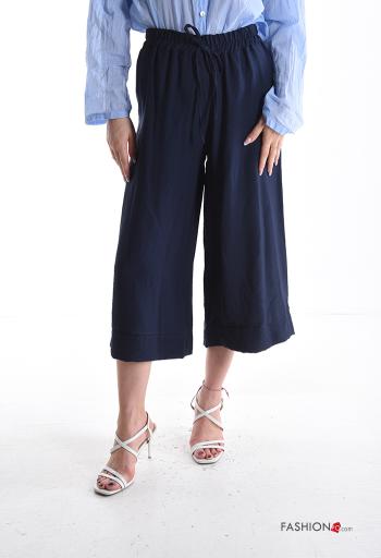 wide leg Hose mit gummizug