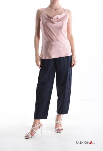 sleeveless backless satin Top - ph 5