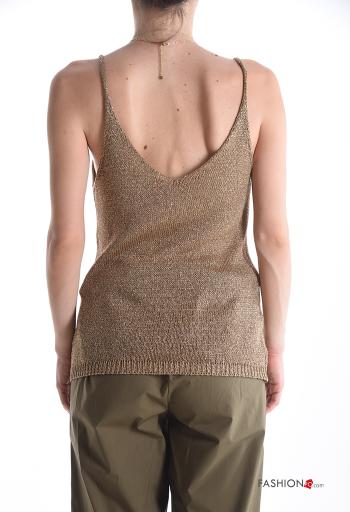 sleeveless backless lurex Top - ph 2