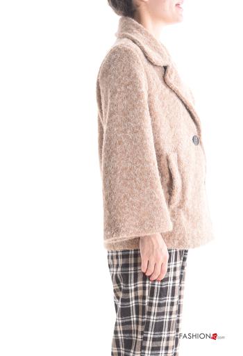 long sleeve Coat with buttons without lining with pockets - ph 3