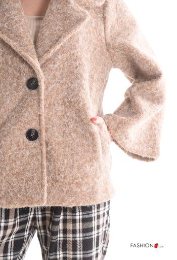 long sleeve Coat with buttons without lining with pockets - ph 4