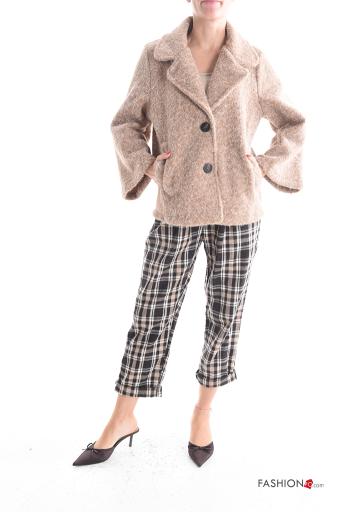 long sleeve Coat with buttons without lining with pockets - ph 5