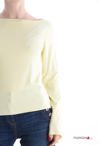 Maglietta a manica lunga con scollo a barca - ph 4