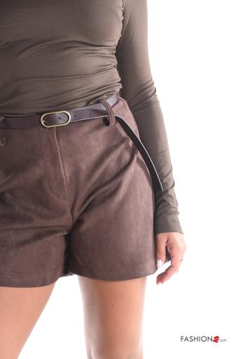 Shorts taille haute avec ceinture - ph 4