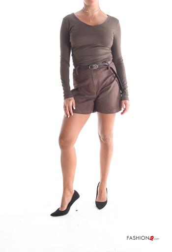 Shorts taille haute avec ceinture - ph 5