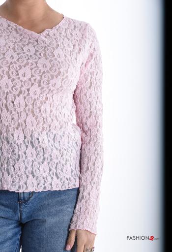 Spitze- Langarmshirt - ph 4