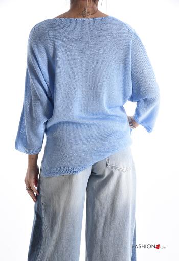 lange ärmel Strickpullover mit V-Ausschnitt - ph 2