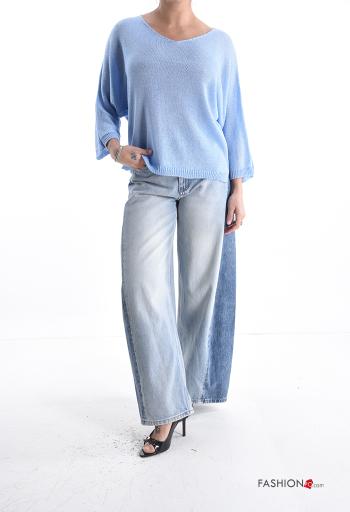 lange ärmel Strickpullover mit V-Ausschnitt - ph 5