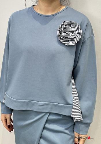 Striped long sleeve crew neck Sweatshirt