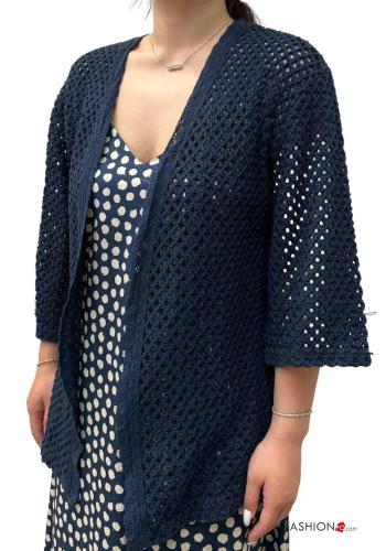 Strand Strickjacke aus Baumwolle