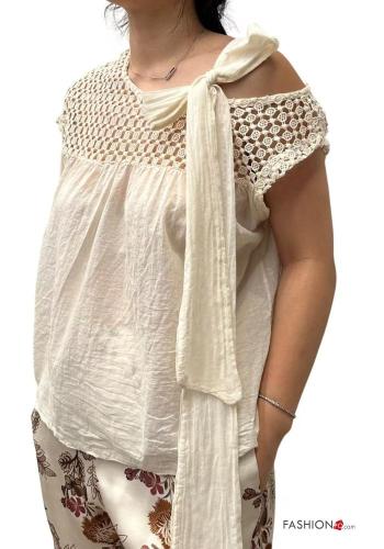 verstellbarer Bluse aus Baumwolle