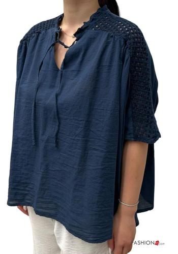 verstellbarer Bluse aus Baumwolle
