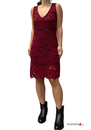 lace trim Dress with lining