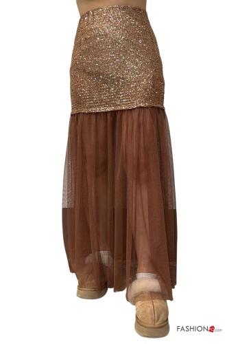 tulle Skirt with sequins with elastic