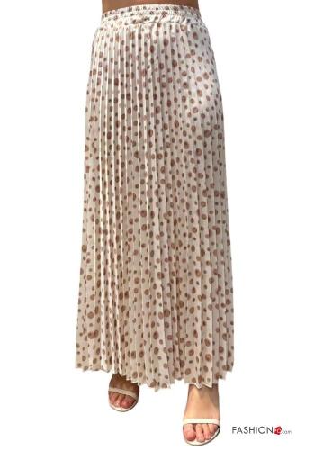 Gonna plissé Fantasia geometrica con elastico