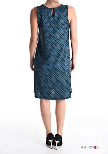 Vestido sem Mangas pelo joelho às riscas - ph 2