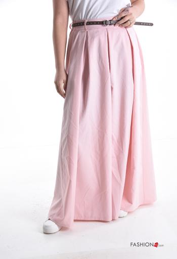 Pantalone wide leg con elastico con cintura con tasche - ph 1